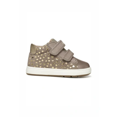 Afbeelding van Geox Biglia Babyschoenen voor kinderen, Maat: 19, Dark beige Leer en textiel