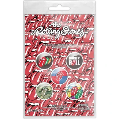 Afbeelding van The Rolling Stones Rock &#039;N&#039; Roll Badge/button Set van 5 Multicolours