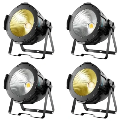 Afbeelding van BETOPPER Lichtspelletjes voor avond licht dj DMX per projector 100W COB podiumverlichting wit spotlight stroboscoop lamp theater fotostudio disco bar bruiloft feest show LC001 H 4 stuks
