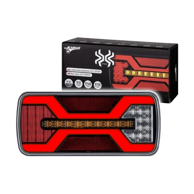 Afbeelding van LED Achterlicht X SPIDER 5 polig met mistlamp