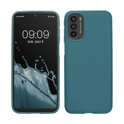 Afbeelding van kwmobile telefoonhoesje compatibel met Motorola Moto G31 / G41 hoesje Zachte case voor smartphone Back cover in petrol