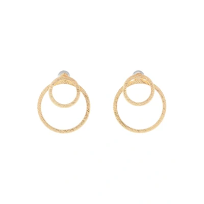 Afbeelding van Pilgrim 2IN1 Oorbellen goldcoloured, Dames, Maat: One Size, Gold coloured