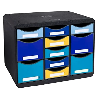 Afbeelding van Exacompta, Opslag van documenten, Ladeblok Multi Bee Blauw (A4, C4)