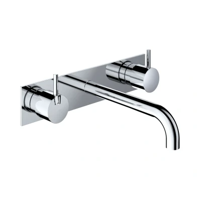 Afbeelding van HotBath Cobber inbouw Wastafelkraan CB006TEXT25 Chroom