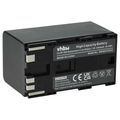 Afbeelding van Camera accu compatibel met Canon BP 955 / 4400 mAh