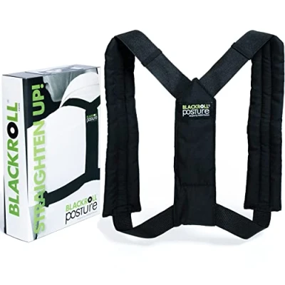 Afbeelding van BLACKROLL® POSTURE, praktische rugbrace om rug en schouderhouding te verbeteren, houding correctie brace in verschillende maten (S/M/L), zwart