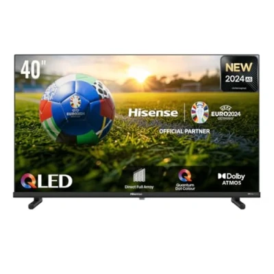 Afbeelding van Hisense 40A5NQ QLED tv, 40 inch, Dolby Atmos, speelmodus, type C ingang, sokkel met dubbele positie, deelfunctie op DVB T2, automatische instelling van de DTT kanalen (nieuw 2024)