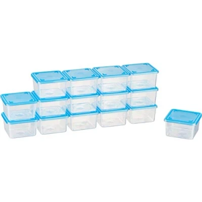 Afbeelding van MiraHome Kigima Mini vriesdozen, 0,125 l, rechthoekig, 6,5 x 4 cm, 15 stuks
