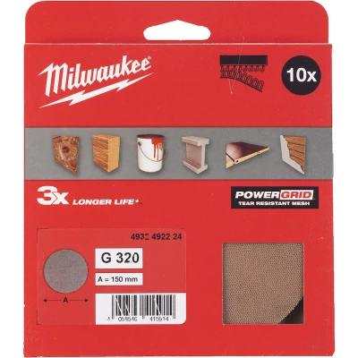 Afbeelding van Milwaukee Accessoires Schuurgaas PG Mesh 150 HL G320 10 stuks 4932492224