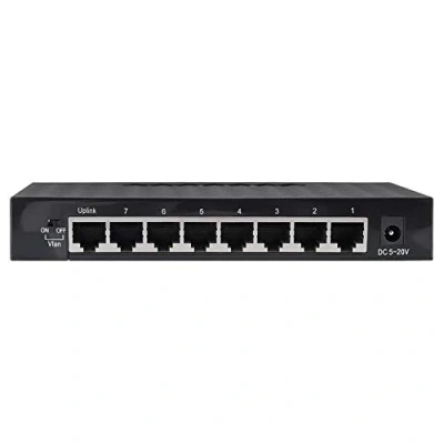 Afbeelding van Garsent 8 poorts Gigabit Ethernet netwerkswitch 10/100/1000Mbps switches RJ45 Smart Network Switch (EU)