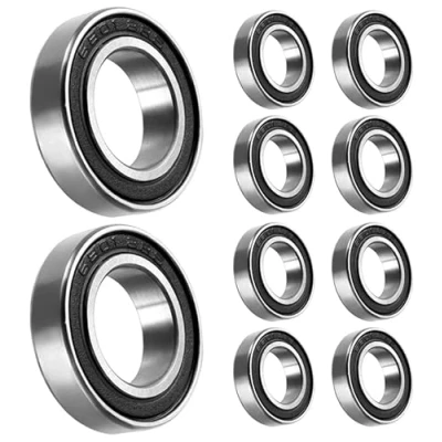 Afbeelding van 10 stuks 6801 2RS kogellagers 12 mm x 21 5 dubbel beschermde groefkogellagers voor doe het zelf, draaibanken, motoren, 3D printers, freesmachines, verschillende mechanische apparaten, enz.