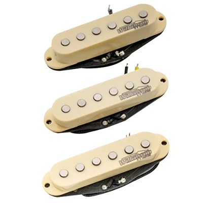 Afbeelding van Wilkinson M serie Hoge Output Strat Single Coil Pickups Element voor Stratocaster Elektrische Gitaar, Crème (Set van 3)