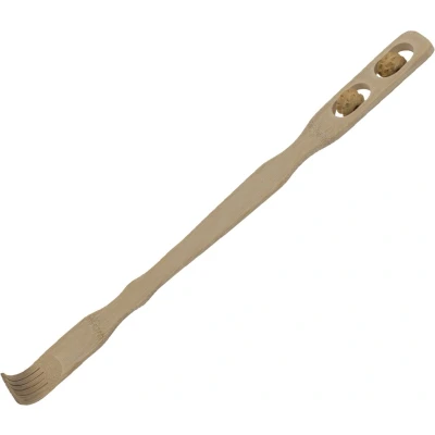 Afbeelding van Out of the Blue Rugkrabber met massage rollers bamboe hout 46 cm