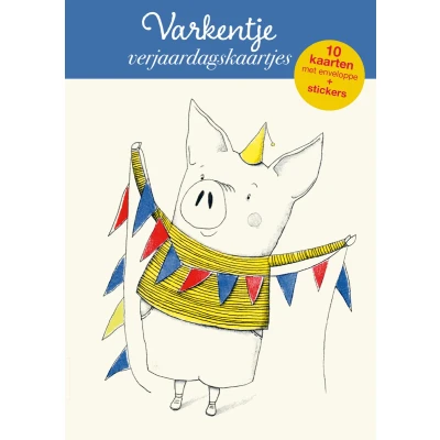 Afbeelding van Verjaardagskaartjes Varkentje