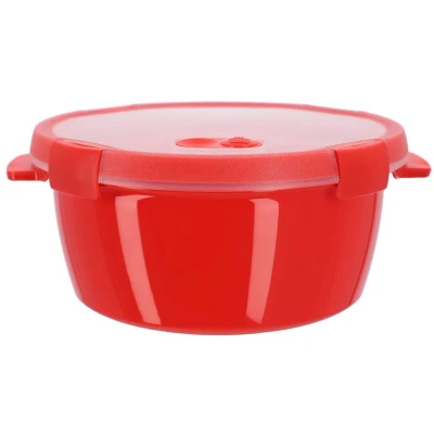 Afbeelding van Curver Smart Eco Steamer Magnetronbak Rond 1.6L Rood
