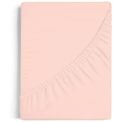 Afbeelding van Burrito Blanco Hoeslaken 135 x 190/200 cm bed (+ maten verkrijgbaar) 100% katoen Design A8 zalm