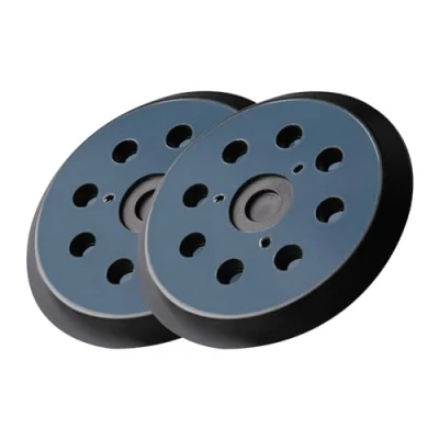 Afbeelding van 2 Stuks 5 Inch 8 Gat Vervanging Sander Pad Haak en Loop Schuren