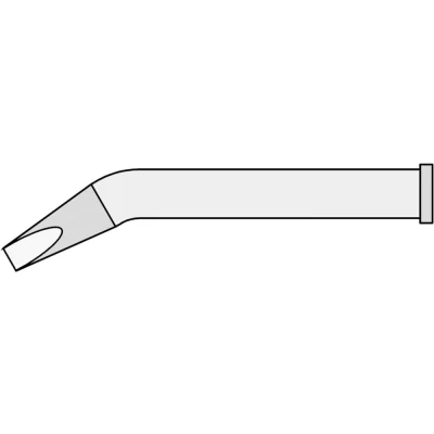 Afbeelding van Weller XT MX soldeerpunt Beitelvorm, gebogen Grootte 3.2 mm Lengte soldeerpunt: 53.5 Inhoud: 1 stuk(s)
