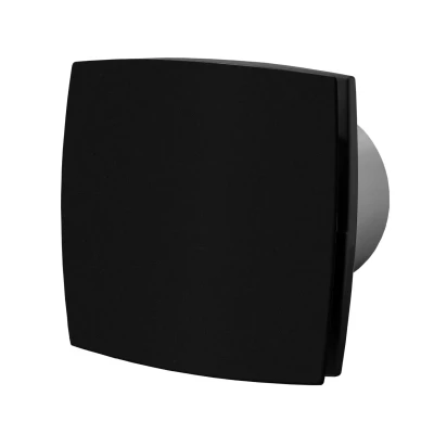 Afbeelding van Badkamerventilator aan/uit 125 mm mat zwart Silent