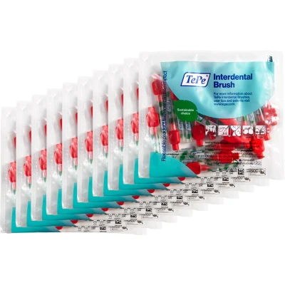 Afbeelding van 10x TePe Interdentale Ragers Original 0,5 mm Rood 20 stuks