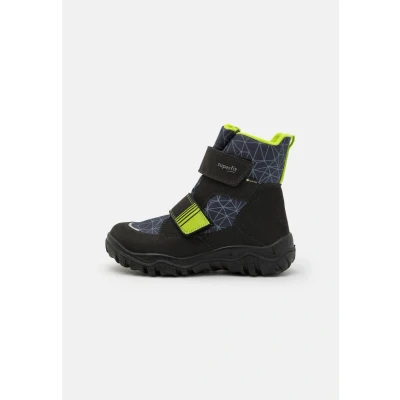 Afbeelding van Superfit Husky Warm gefütterte Gore Tex Sneeuwlaars, Schwarz/Hellgrün 0020, 10 UK Kind, Schwarz Hellgrün Child Wide