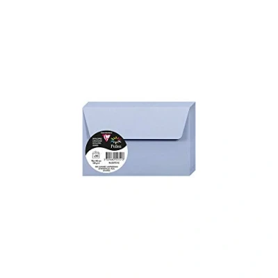 Afbeelding van Clairefontaine 55721C 20 enveloppen pollen, zelfklevend, 9 x 14 cm, 120 g, lavendelblauw