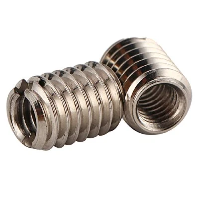 Afbeelding van 10st Schroefdraad Inserts, M4 X 0.7mm Binnendraad M6 1mm Buitendraad Insert Embedment Noten voor Meubelcombinaties (Totale Lengte 8mm)