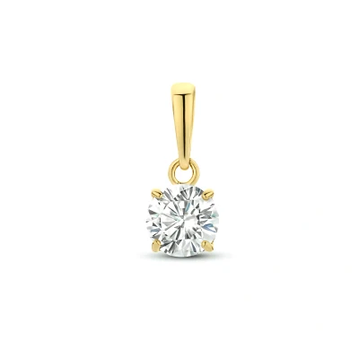 Afbeelding van goud (geelgoud) hanger zirkonia 4024391