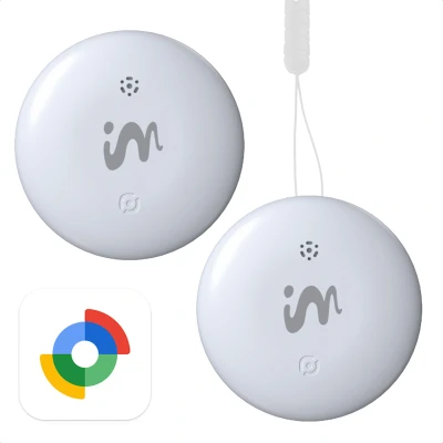 Afbeelding van imoshion Wireless Tag Bluetooth Tracker voor Android 2 pack Wit