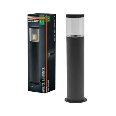 Afbeelding van OSRAM ENDURA CLASSIC EBRO buitenlantaarn, wandlamp, donkergrijs, 49 cm, edelstaal, snelle en eenvoudige installatie, beschermingsklasse IP44, roestvrijstalen behuizing