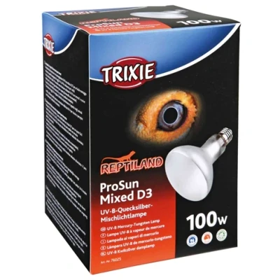 Afbeelding van Trixie Reptiland Prosun Mixed D3 Uv B Lamp Zelfstartend 100 WATT 9,5X9,5X13 CM (398768)