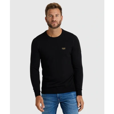 Afbeelding van PME Legend Buckley Trui Zwart maat M Heren met Regular fit Pasvorm Katoen Suitable Herenkleding