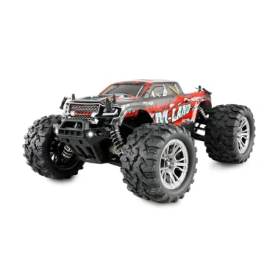 Afbeelding van M Land Monstertruck, RC op afstand bestuurd, 48 km/h 4WD 1:16 RTR rood incl. afstandsbediening, accu, oplaadkabel