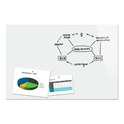 Afbeelding van Glasmagneetbord Be!Board 900x600mm wit