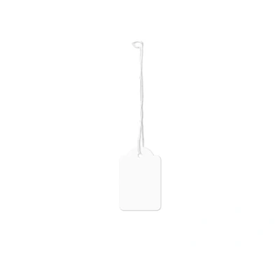 Afbeelding van Draadetiket Kangaro 28x43mm wit doos a 250 stuks per 4