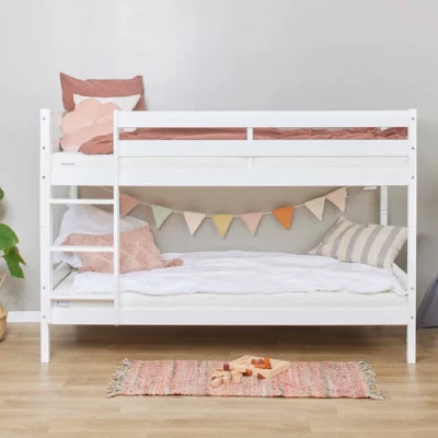 Afbeelding van ECO Comfort stapelbed 70x160 cm met lattenbodem White / 90x200cm