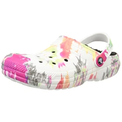 Afbeelding van Crocs Classic Lined Tie Dye Clog Klompen uniseks volwassene, Blotched Dye, 36/37 EU