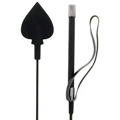 Afbeelding van Darkness Sensations Zweep Siliconen Hartje 60 Cm Zwart
