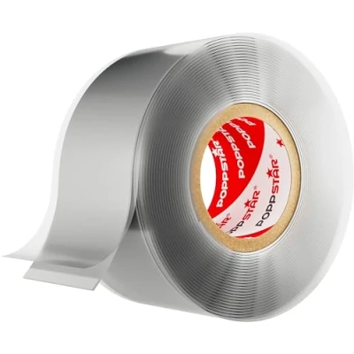Afbeelding van Poppstar 1x 3m zelfdichtende siliconentape, siliconen reparatietape, isolatietape en afdichtingstape (water, lucht), 25mm breed, grijs