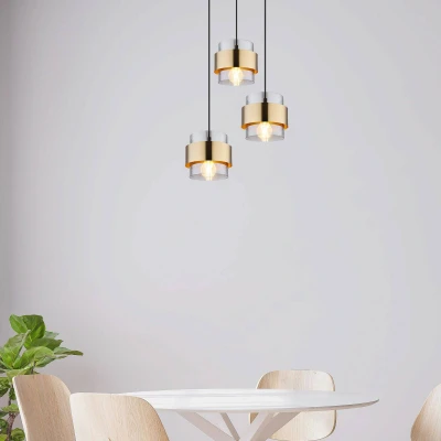 Afbeelding van Globo hanglamp Milley zwart metaal 45 cm E27 fitting 15560 3H