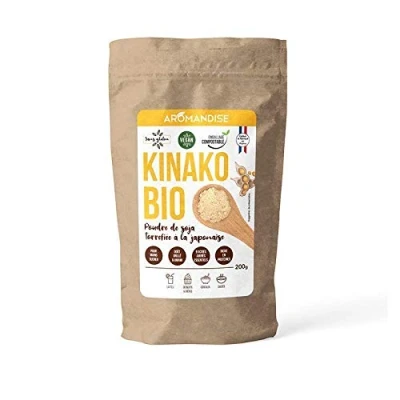 Afbeelding van Aromandise Kinako Bio Sojapoeder, geroosterd, Japans, 200 g