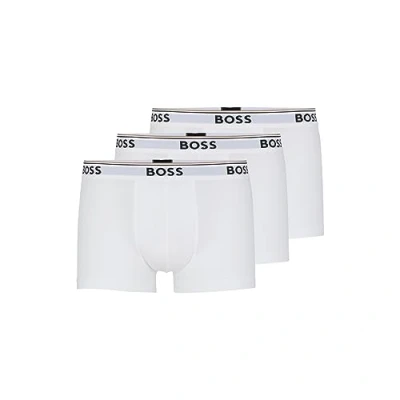 Afbeelding van BOSS Heren Trunks, Kleur: wit, XL
