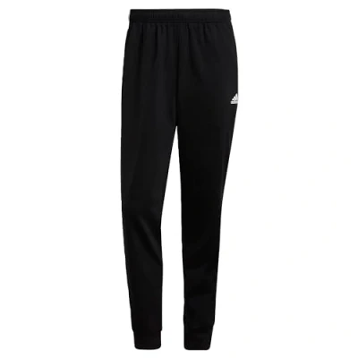 Afbeelding van adidas Essentials Warm Up Tapered 3 Stripes Tracksuit Bottoms, Heren, Black/White, S Tall