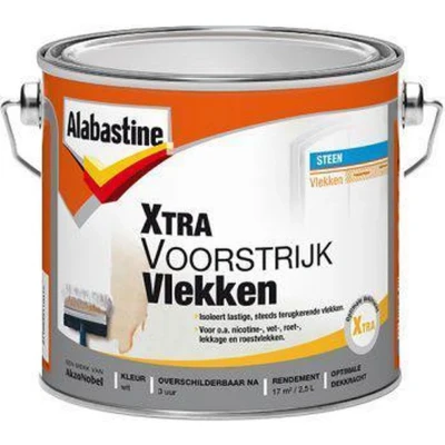 Afbeelding van Alabastine Xtra Voorstrijk Vlekken 2,5 ltr blik Muurverf &amp; Latex