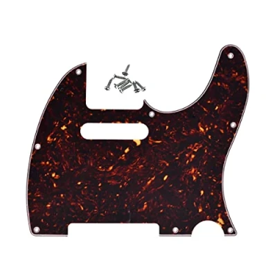 Afbeelding van Dopro 8 Hole Tele Gitaar Pickguard Scratch Plate past USA/Mexicaanse Fender Telecaster Donkere Schildpad