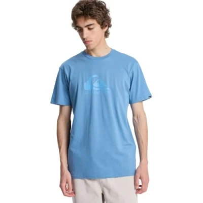 Afbeelding van Quiksilver COMP LOGO Unisex Tshirt print, Maat: Small, Coronet blue