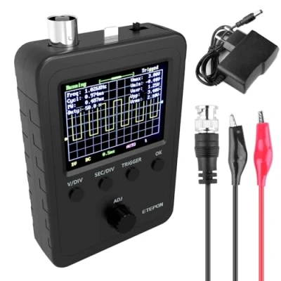 Afbeelding van ETEPON Digitale oscilloscoop Kit Shell 2,4&quot; TFT met BNC Clip Kabel Sonde (reeds gemonteerd (EM001)