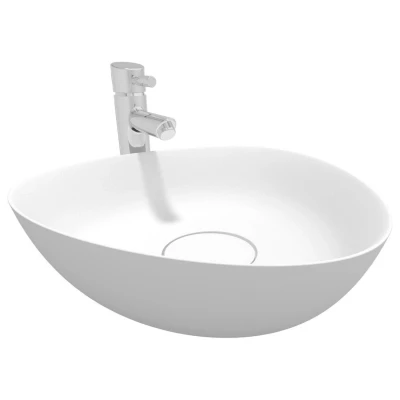 Afbeelding van Waskom Riho Oviedo Opbouw 40,9x40,9 cm Mat Wit