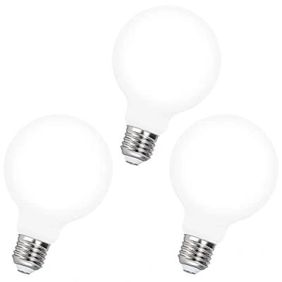Afbeelding van Dimbaar 8W E27 Edison Schroef G95 LED Kogellamp Gloeilamp, Koud Wit Licht 4000K 870Lm Stralingshoek 360 Gloeidraadlamp In Plaats Van 80W 3 Stuks Enuotek