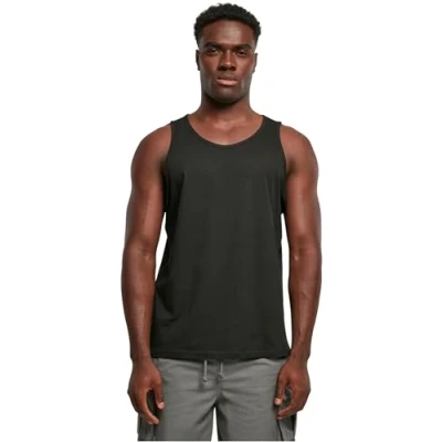 Afbeelding van Herentanktop &#039;Basic&#039; met ronde hals Black XS